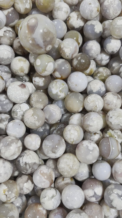 Sakura Flower Agate Ball Spheres Wholesale Cherry Blossoms Agate